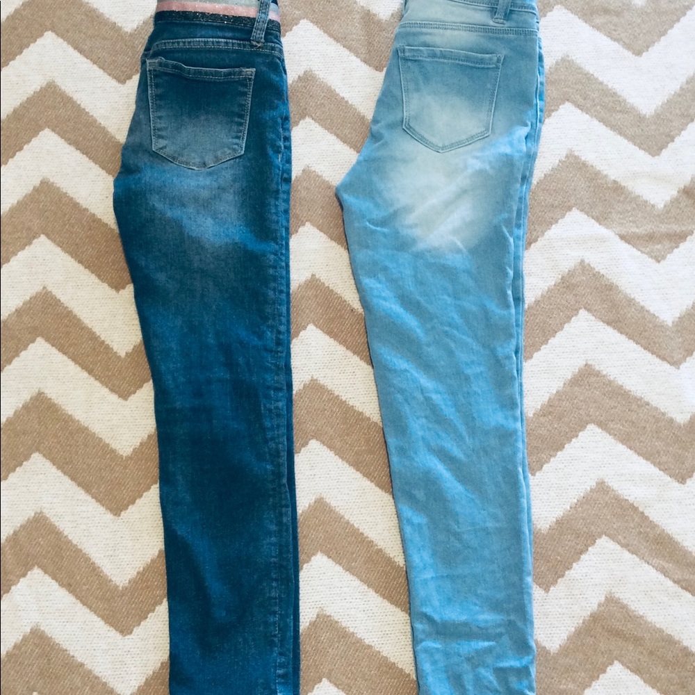 Girls size 10 stretchy skinny jeans